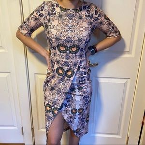 NWT ASOS midi floral scuba dress